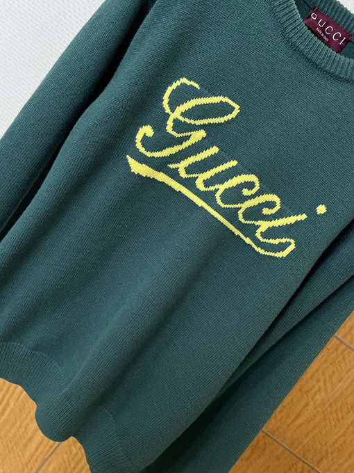 グッチコピー レタージャカードクルーネックニットセーター