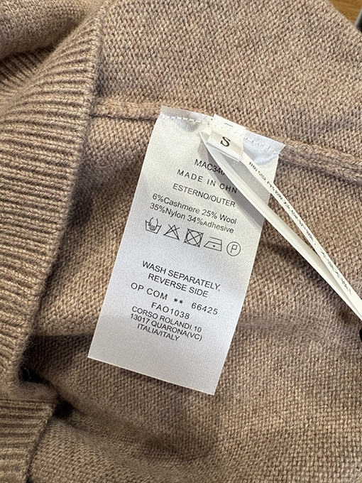 ボッテガヴェネタスーパーコピー 袖に装飾のあるVネックニットカーディガン