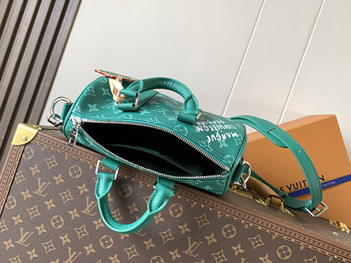 ルイヴィトンコピー Keepall Bandoulière Monogram Surfin 夏のレトロハンドバッグ M12684