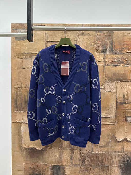グッチスーパーコピー ウール混ジャカードカーディガン