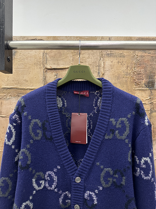 グッチスーパーコピー ウール混ジャカードカーディガン
