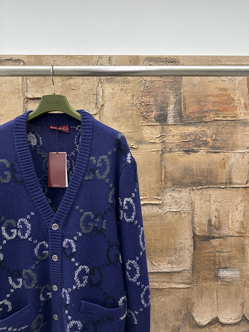 グッチスーパーコピー ウール混ジャカードカーディガン