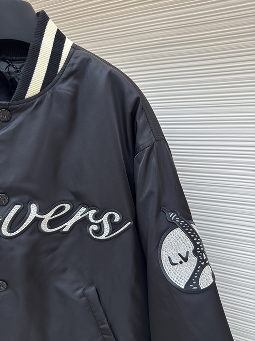 ルイヴィトン カラーダイヤモンドパッチコットンパディングジャケット