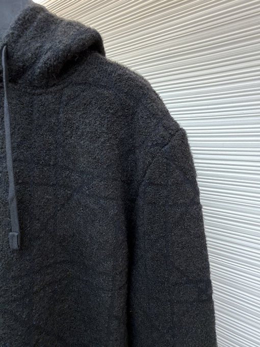 ディオール ダイヤモンド柄ジャカードニットパーカー