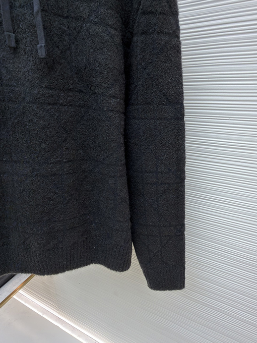 ディオール ダイヤモンド柄ジャカードニットパーカー