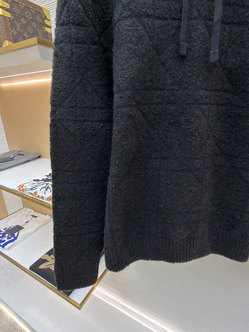 ディオール ダイヤモンド柄ジャカードニットパーカー