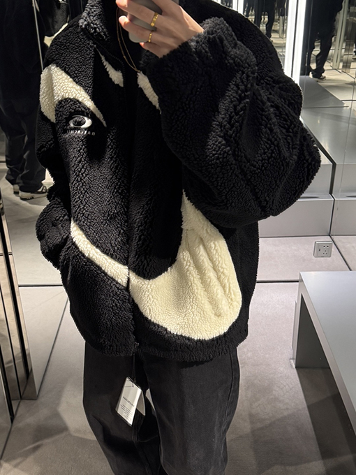 バレンシアガ Balenciaga スキーシリーズ ラムウール スタンドカラーコート