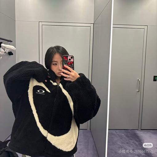 バレンシアガ Balenciaga スキーシリーズ ラムウール スタンドカラーコート