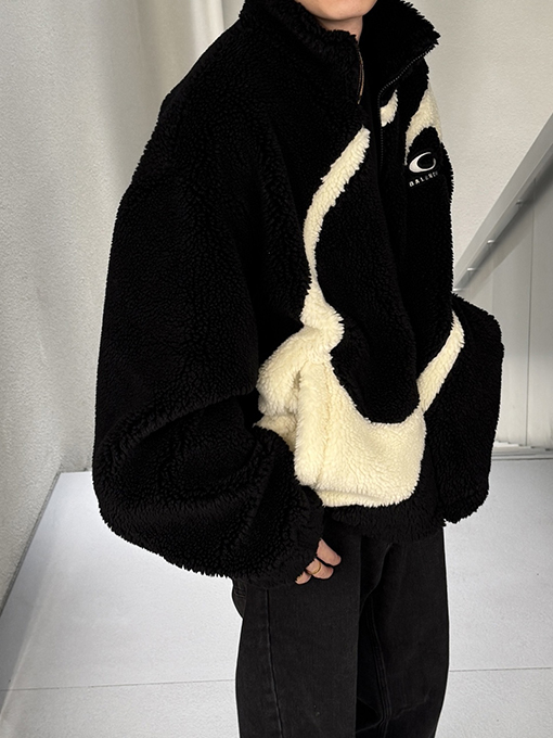 バレンシアガ Balenciaga スキーシリーズ ラムウール スタンドカラーコート