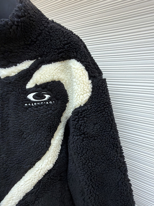 バレンシアガ Balenciaga スキーシリーズ ラムウール スタンドカラーコート