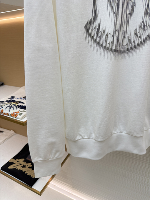 モンクレールスーパーコピー クルーネックプリントのカジュアル長袖スウェットシャツ