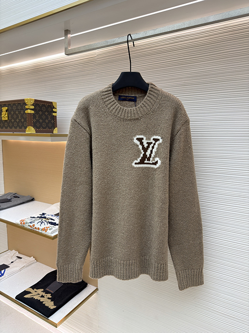 ルイヴィトンコピー 両面インターシャセーター