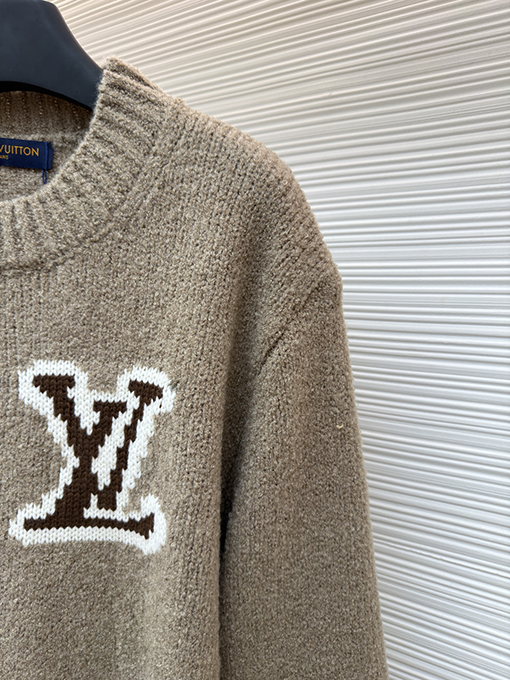 ルイヴィトンコピー 両面インターシャセーター