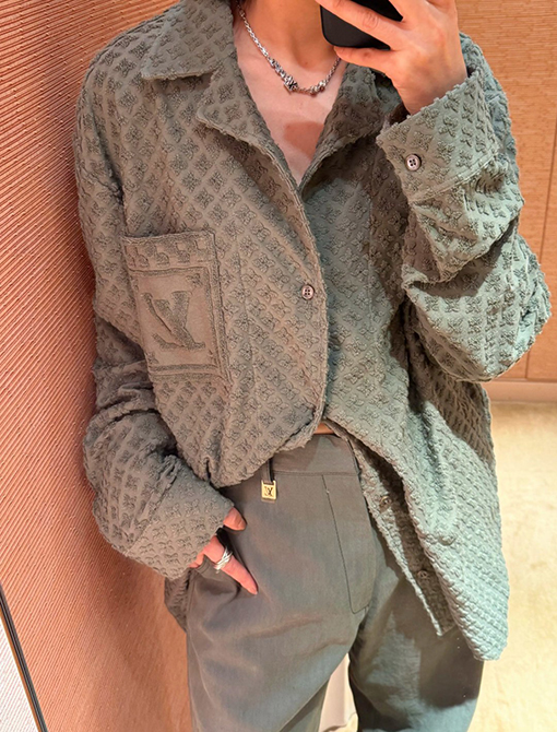 ルイヴィトン モノグラムジャカードテリーシャツ