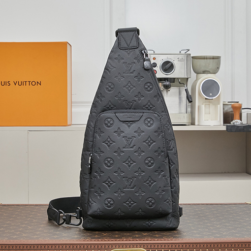 ルイヴィトン Duo Slingbag Monogram フルレザーエンボスチェストバッグ M26730