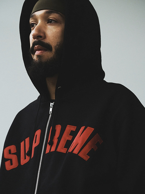 シュプリーム SUPREME ARC Thermal Lined Zip Up Hooded ワッフル裏地のジップアップフードジャケット