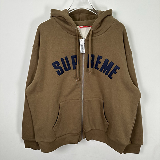 シュプリーム SUPREME ARC Thermal Lined Zip Up Hooded ワッフル裏地のジップアップフードジャケット