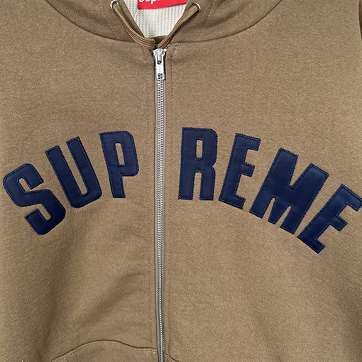 シュプリーム SUPREME ARC Thermal Lined Zip Up Hooded ワッフル裏地のジップアップフードジャケット