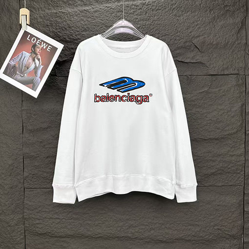 バレンシアガ balenciaga 新しいクルーネック長袖スウェットシャツ