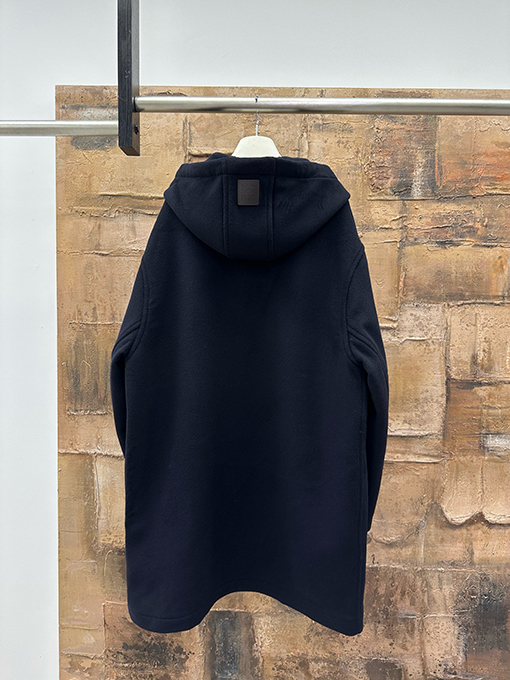 ロエベ ミドル丈のフード付きコート