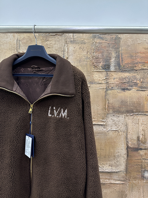 ルイヴィトン LOUIS VUITTON レター刺繍ジッパーテディジャケット