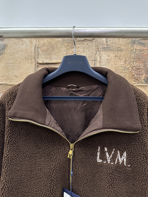 ルイヴィトン LOUIS VUITTON レター刺繍ジッパーテディジャケット
