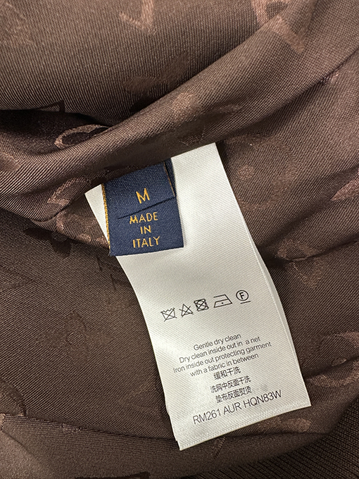 ルイヴィトン LOUIS VUITTON レター刺繍ジッパーテディジャケット