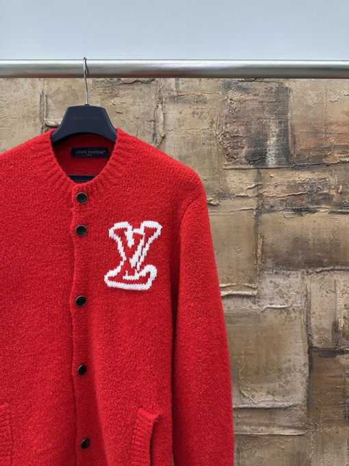 ルイヴィトン LV インターシャニットカーディガン