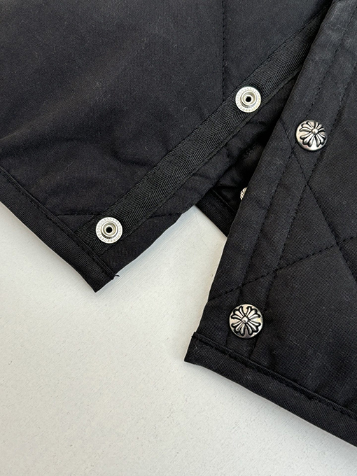 クロムハーツコピー ダイヤモンド柄キルティングコットンコート