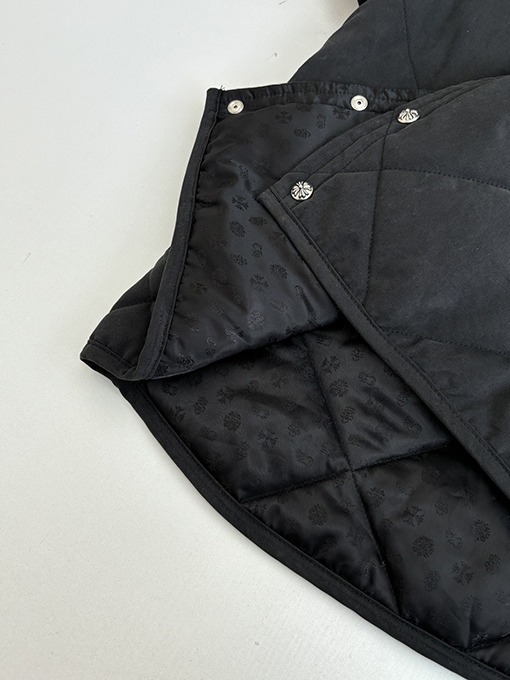 クロムハーツコピー ダイヤモンド柄キルティングコットンコート