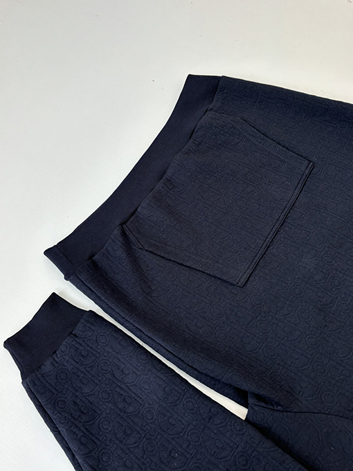 ディオール Carry Over Oblique コットン混紡の無地ジャカードフード付きスウェットシャツシリーズ