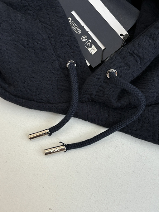 ディオール Carry Over Oblique コットン混紡の無地ジャカードフード付きスウェットシャツシリーズ