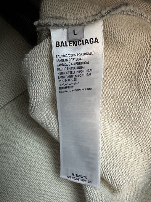 バレンシアガコピー Balenciaga ランウェイ ダブルリング刺繍フードジャケット