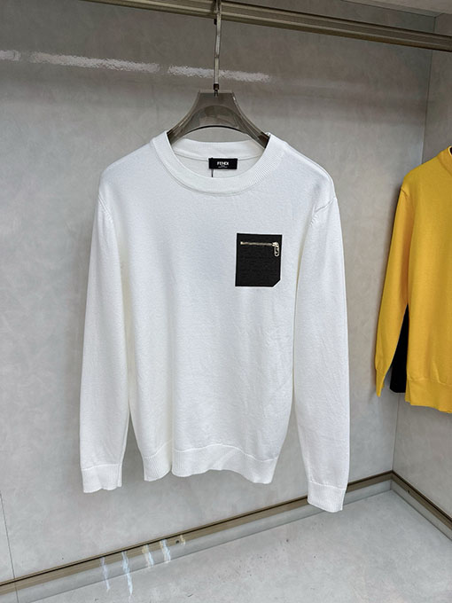 フェンディ 新モデルメンズカジュアルプルオーバーニットセーター