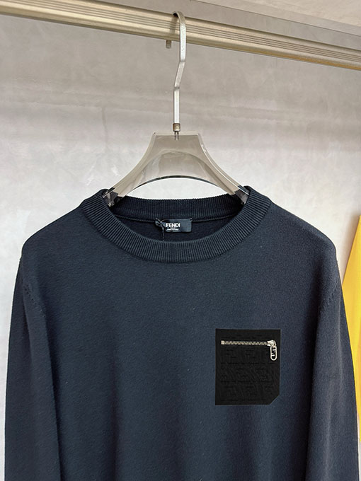 フェンディ 新モデルメンズカジュアルプルオーバーニットセーター