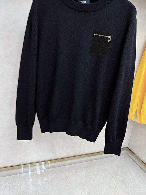 フェンディ 新モデルメンズカジュアルプルオーバーニットセーター