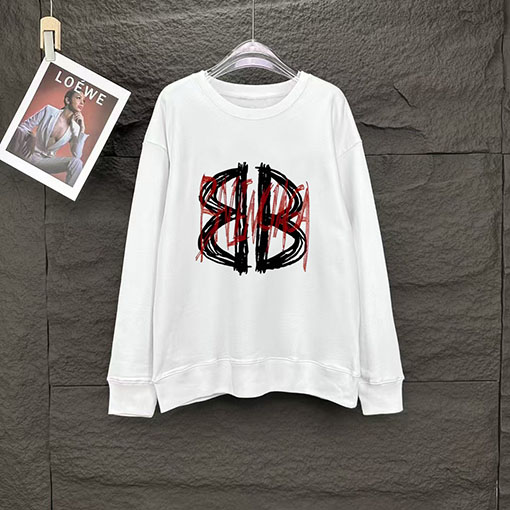 バレンシアガ 新しいクルーネック長袖スウェットシャツ