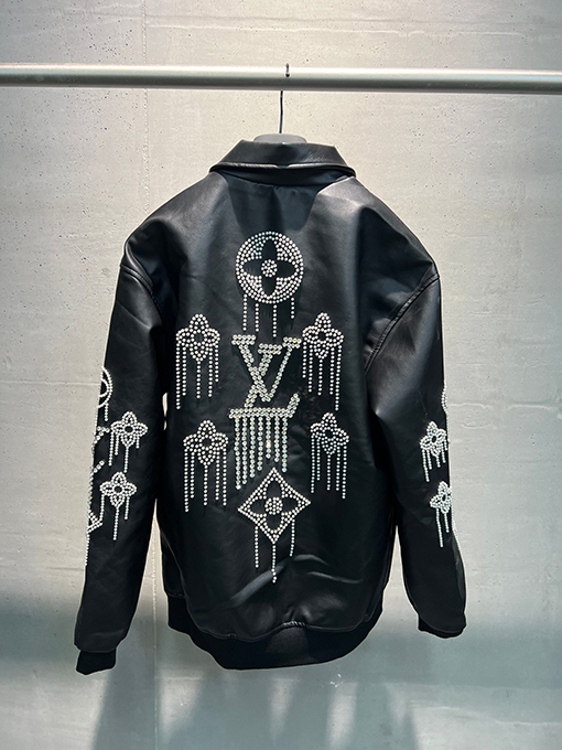 ルイヴィトン ランウェイスタイルのレザージャケット