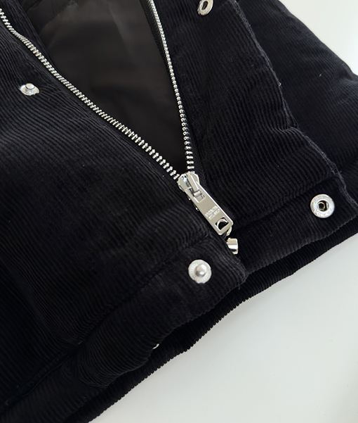 プラダ コーデュロイ レトロ ダウンベスト