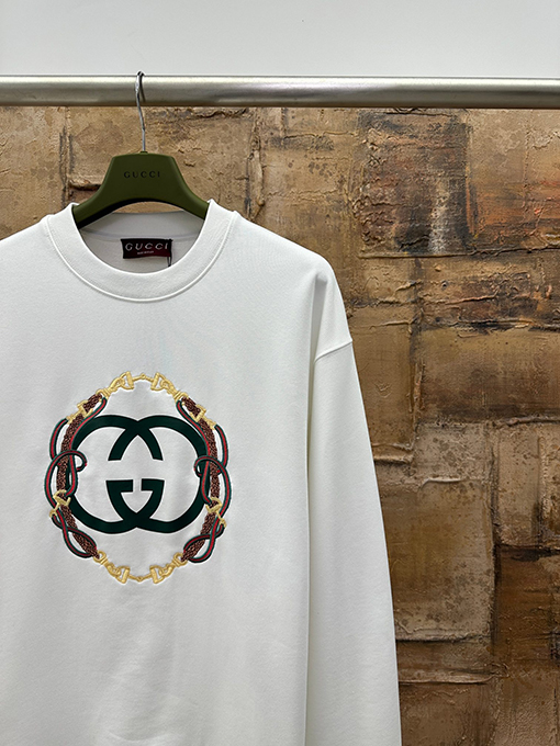 グッチコピー コイル刺繍スウェットシャツ