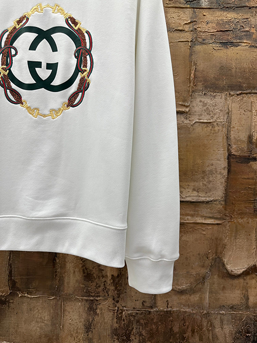 グッチコピー コイル刺繍スウェットシャツ