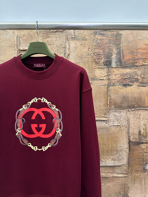 グッチコピー コイル刺繍スウェットシャツ