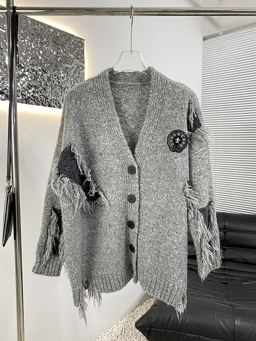 クロムハーツ 新しいチャンキーニットカーディガン