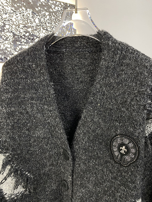 クロムハーツ 新しいチャンキーニットカーディガン
