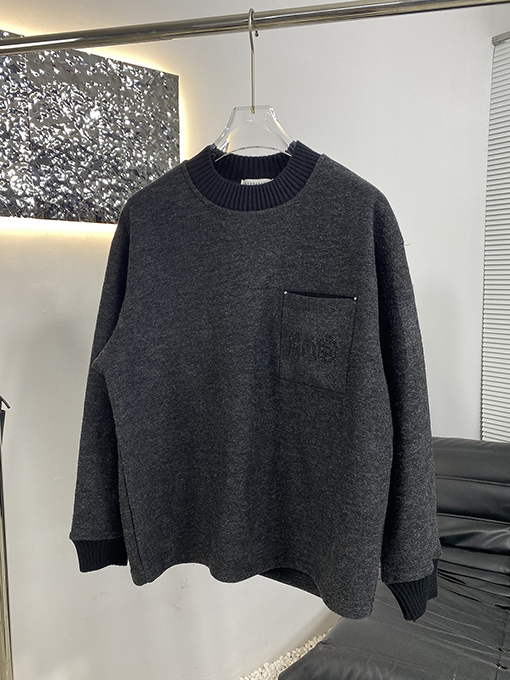 マルタンマルジェラ MM6 フリース裏地のスウェットシャツ