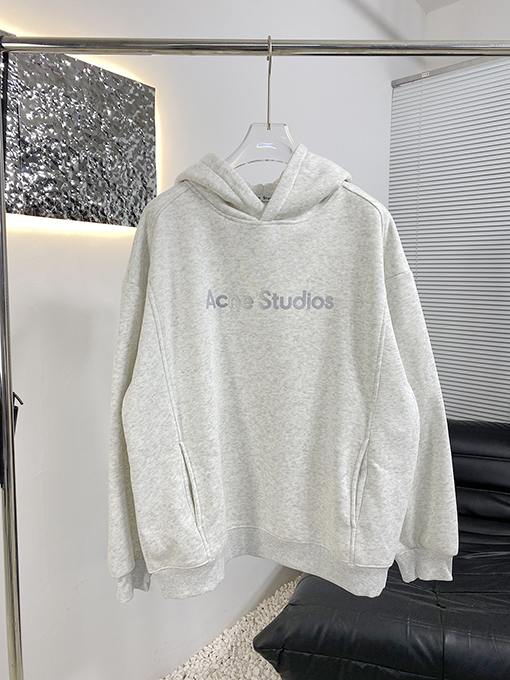 アクネストゥディオズ Acne Studios 新しいフリース裏地のフード付きスウェットシャツ