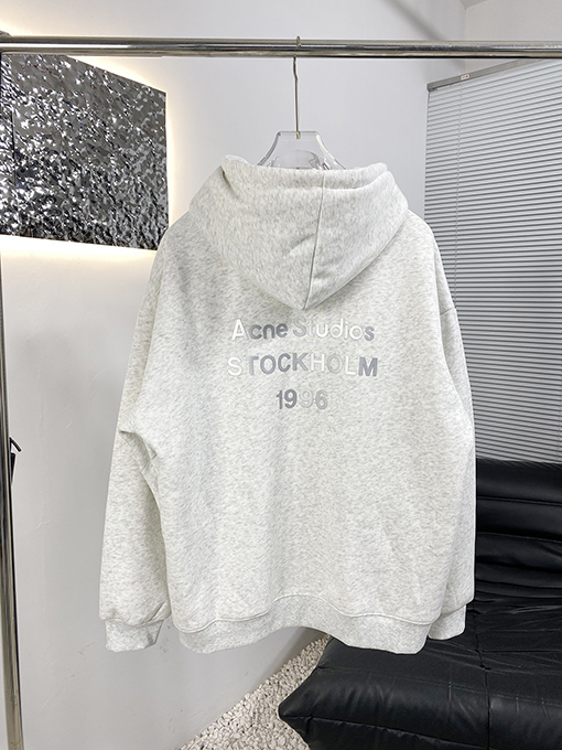 アクネストゥディオズ Acne Studios 新しいフリース裏地のフード付きスウェットシャツ