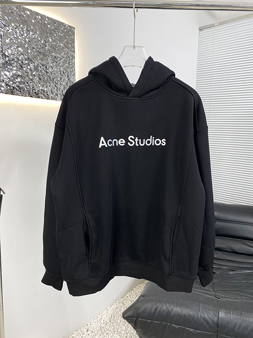 アクネストゥディオズ Acne Studios 新しいフリース裏地のフード付きスウェットシャツ