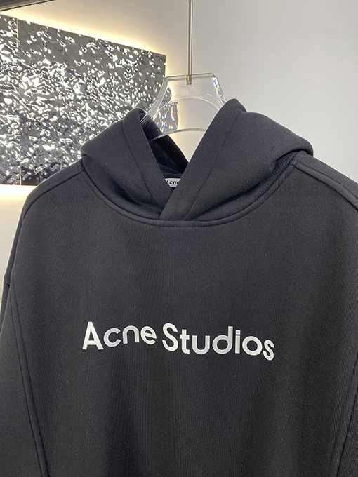 アクネストゥディオズ Acne Studios 新しいフリース裏地のフード付きスウェットシャツ