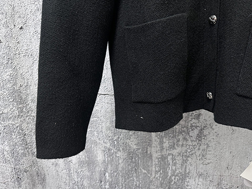 クロムハーツスーパーコピー ヒョウ柄レザーラベルパッチニットセーター